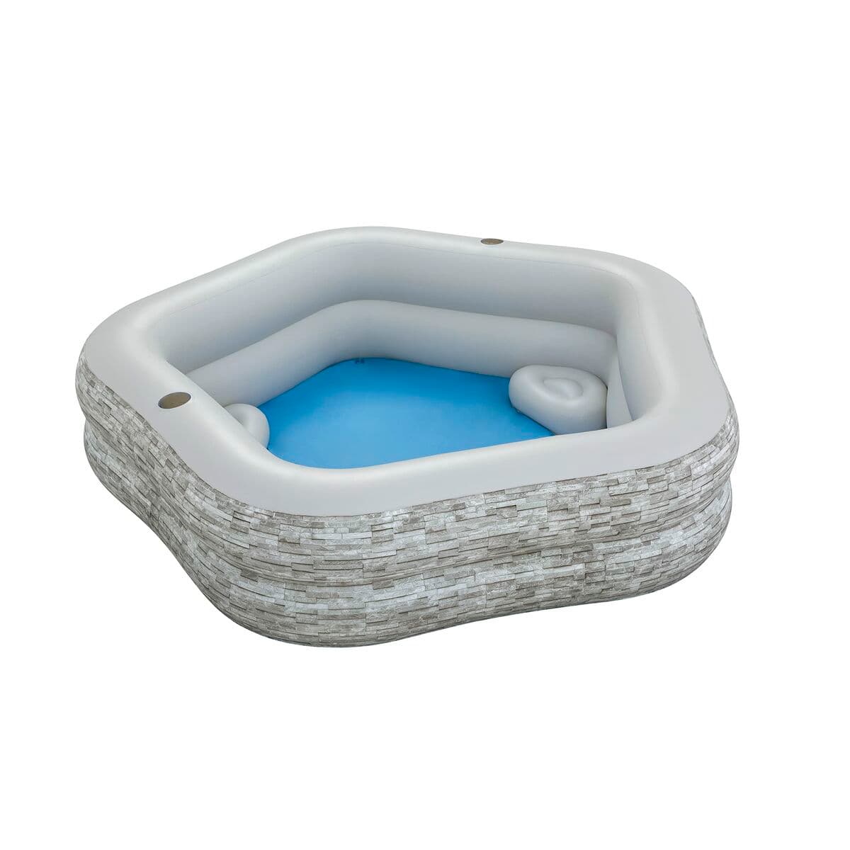 Bestway Aufblasbares Familienpool 213x206x53 cm +6 Jahre Garten 54423 - Thumbnail 8