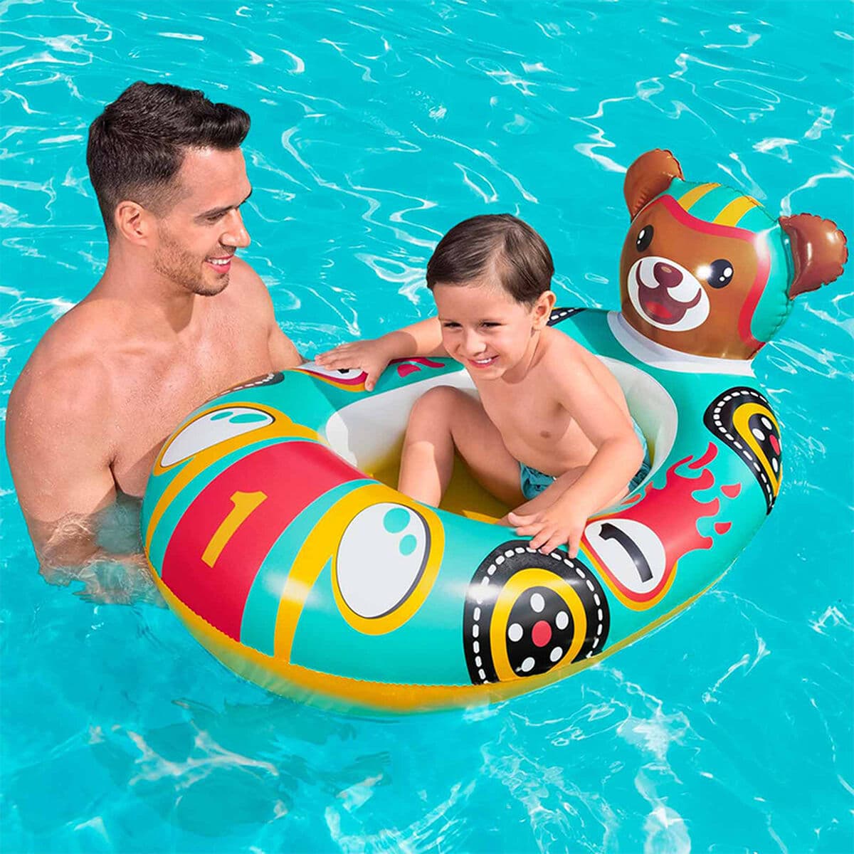 Bestway Aufblasbares Kinderboot Fuchs 94x66 cm +3 Jahre Strand und Pool 34168 - Thumbnail 4