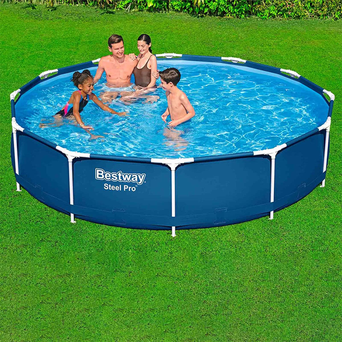 Schwimmbad Abnehmbar Bestway 366 x 76 cm 366 x 366 x 76 cm - Thumbnail 5