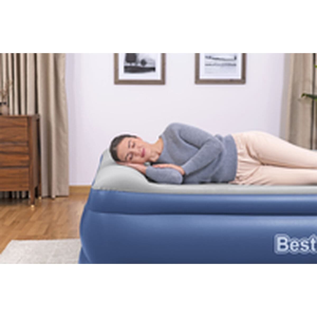 Bestway Doppelbett mit Motor 203x193x56 cm Aufblasbar und Camping 67692 - Thumbnail 7