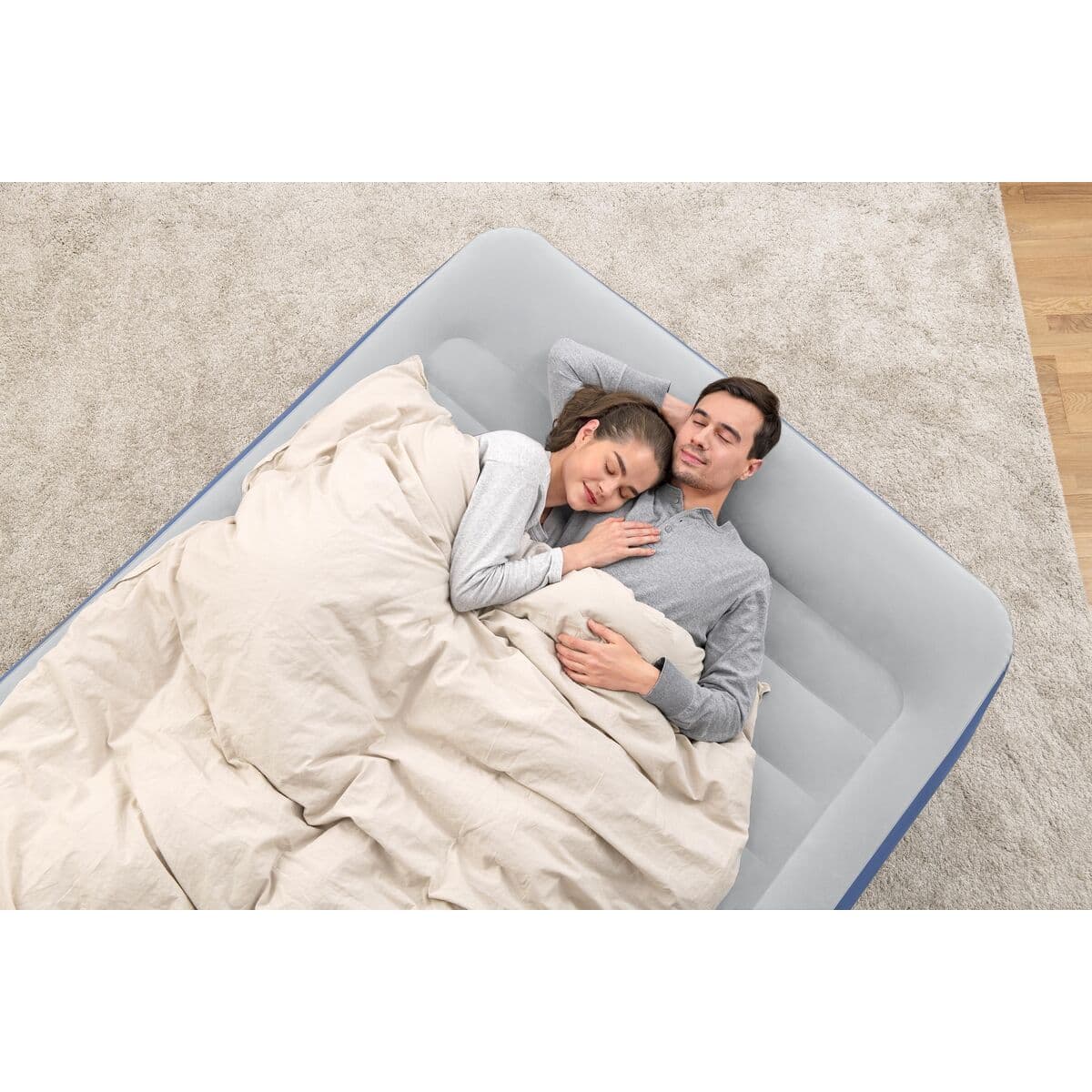 Bestway Doppelbett mit Motor 203x152x61 cm Luftbett Camping 67690 - Thumbnail 4