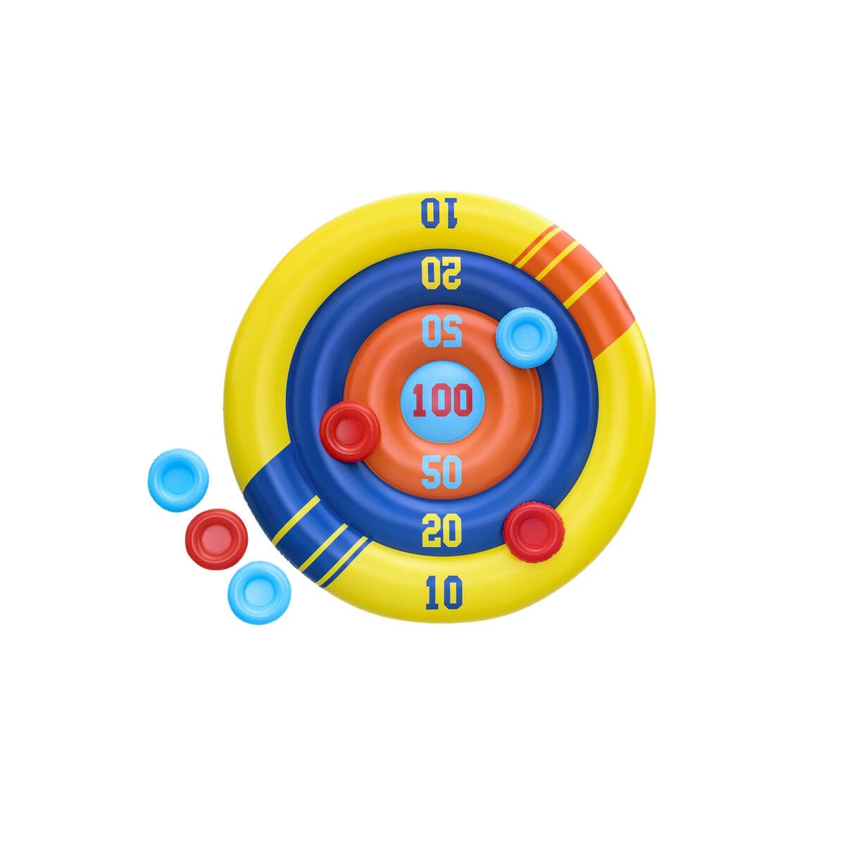 Bestway Spiel Aufblasbares Diskus-Wurfschwimmset D140 cm +3 Jahre Pool 52566 - Thumbnail 4
