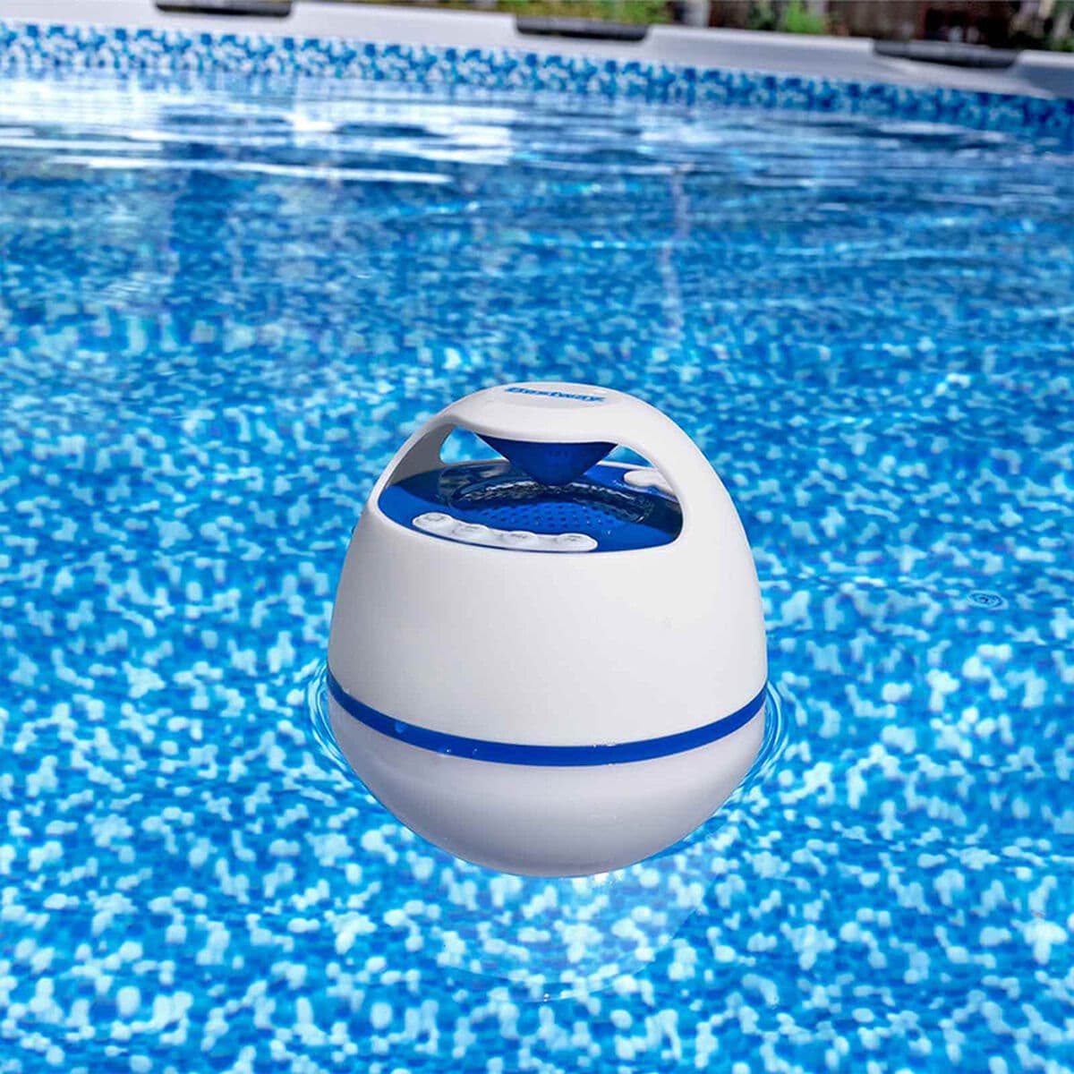 Bestway Bluetooth Lautsprecher LED Licht Schwimmend Pool und Garten 58700 - Thumbnail 3