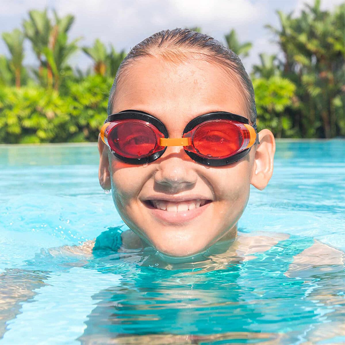 Bestway Kinder Schwimmbrille Silikonband Sortierte Farbe +3 Jahre Strand und Pool 21080 - Thumbnail 7