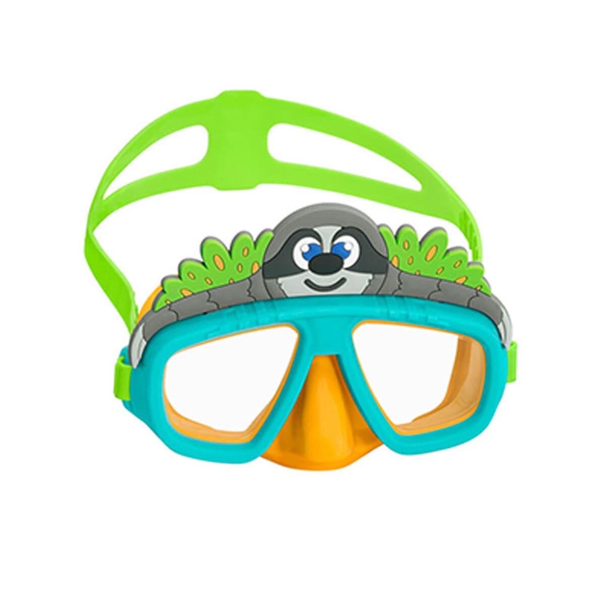 Bestway Tauchmaske Junior Anatomischer Gurt Sortierte Farbe +7 Jahre Strand und Pool 22059 - Thumbnail 3