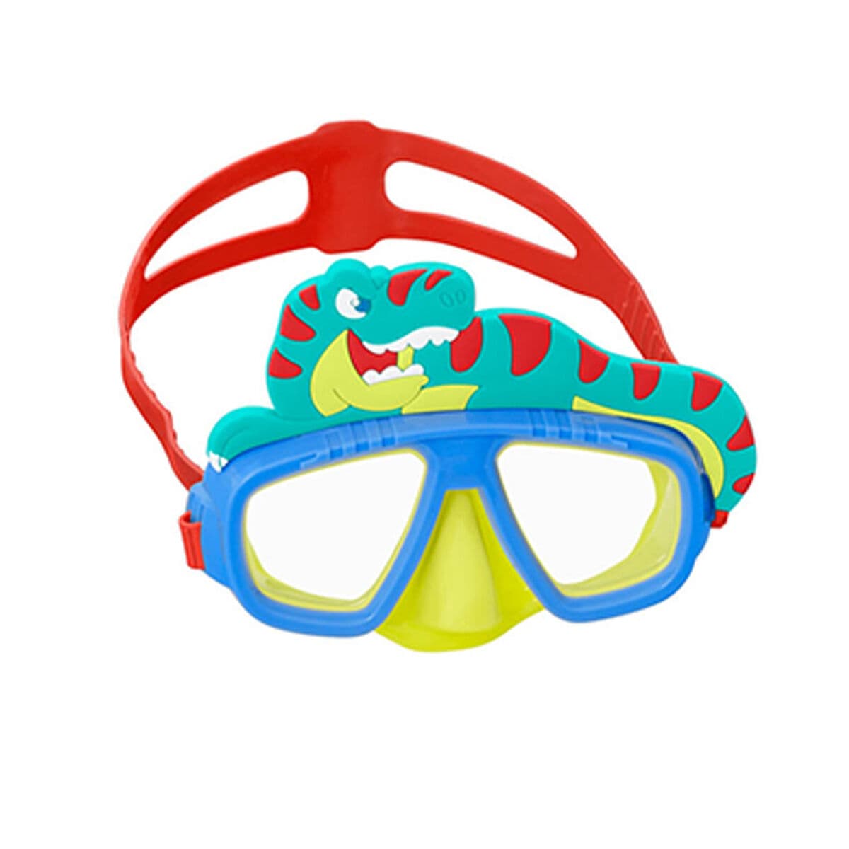 Bestway Tauchmaske Junior Anatomischer Gurt Sortierte Farbe +7 Jahre Strand und Pool 22059 - Thumbnail 4