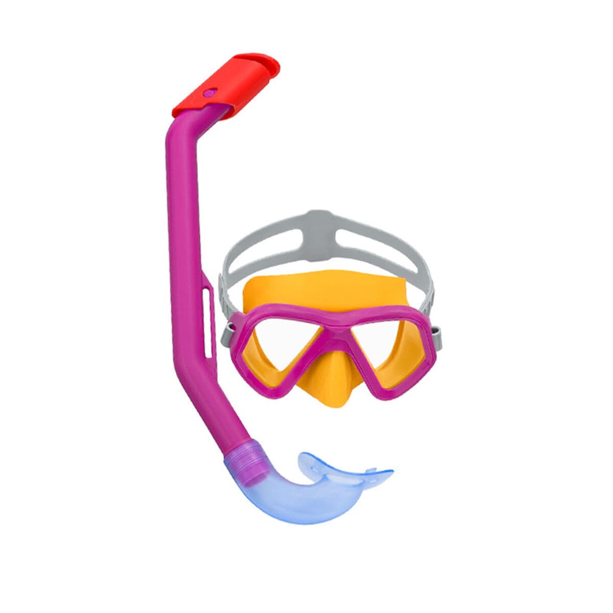 Bestway Set Maske und Schlauch Kinder Anatomischer Riemen Sortierte Farbe +3 Jahre Strand und Pool 24018 - Thumbnail 2