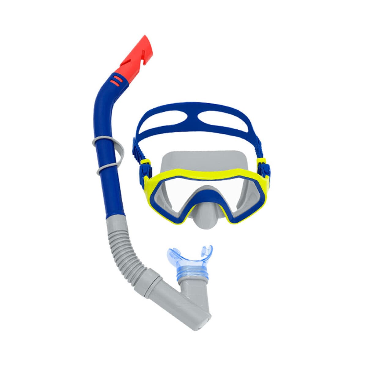 Bestway Set Maske und Schlauch Erwachsene Ablaufventil Farbmix +14 Jahre Strand und Pool 24021 - Thumbnail 3