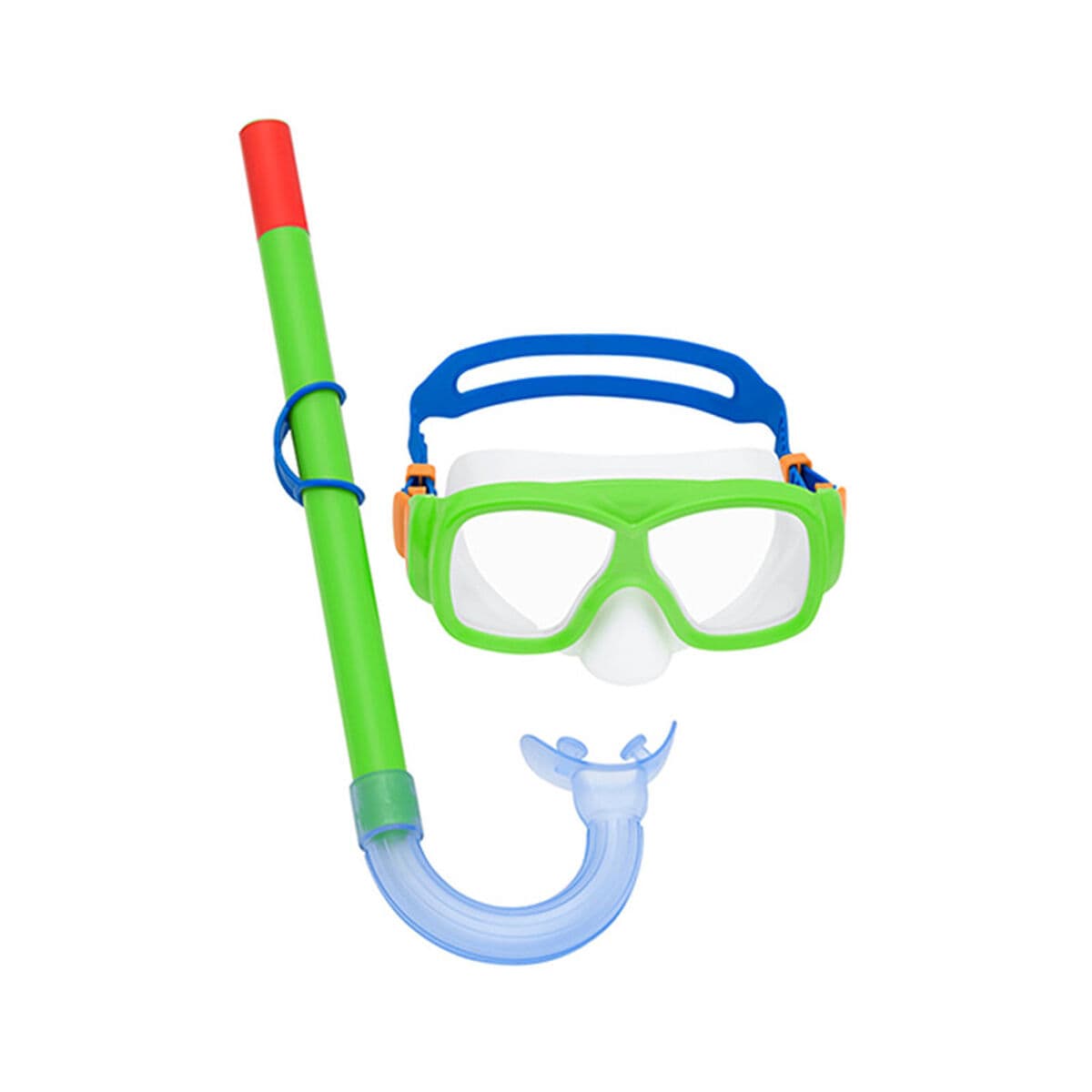 Bestway Set Maske und Schlauch Erwachsener Ausblasventil Sortierte Farben +14 Jahre Strand und Pool 24029 - Thumbnail 2