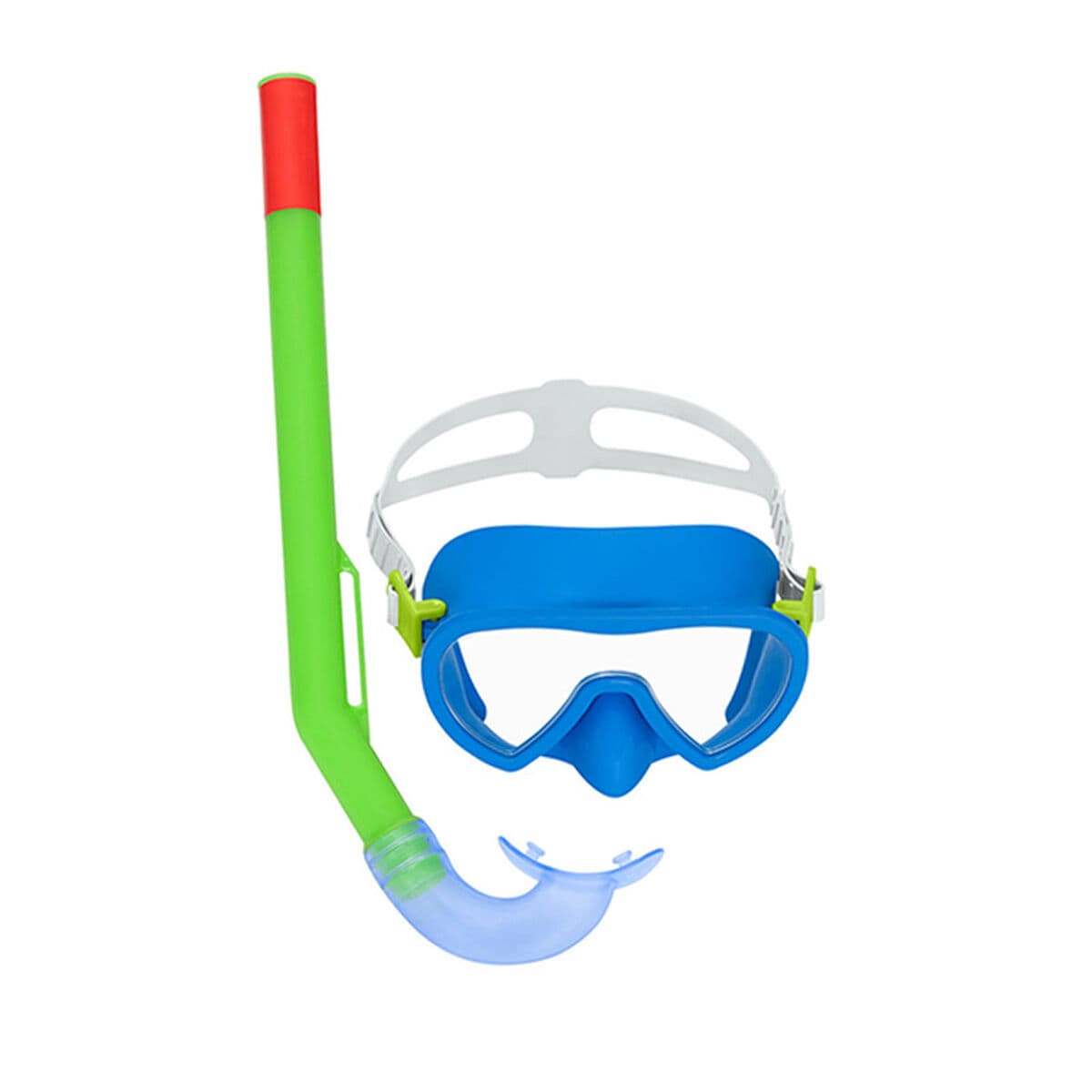 Bestway Masken- und Schlauchset Junior, Ausblasventil, verschiedene Farben +7 Jahre Strand und Pool 24032 - Thumbnail 2