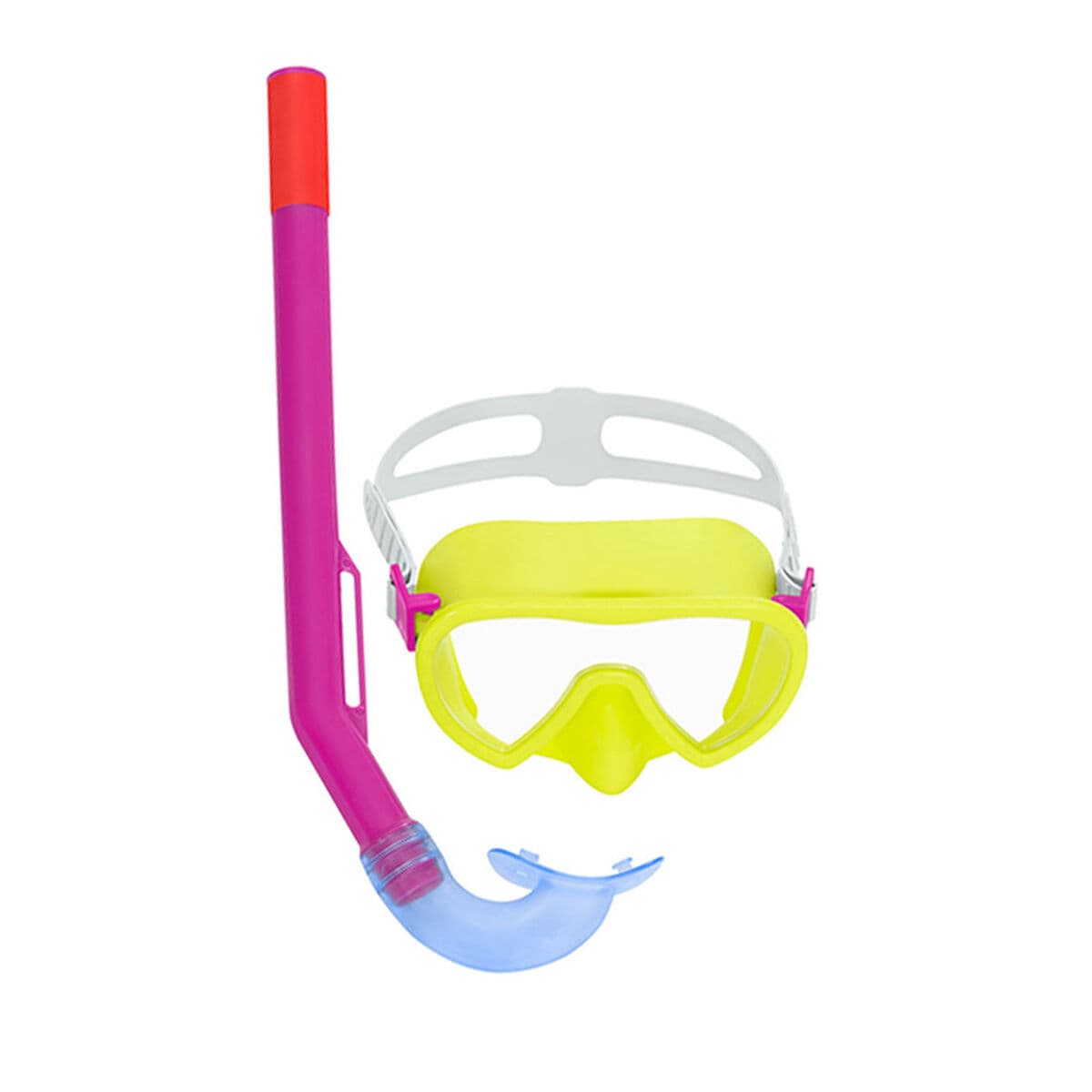 Bestway Masken- und Schlauchset Junior, Ausblasventil, verschiedene Farben +7 Jahre Strand und Pool 24032 - Thumbnail 3