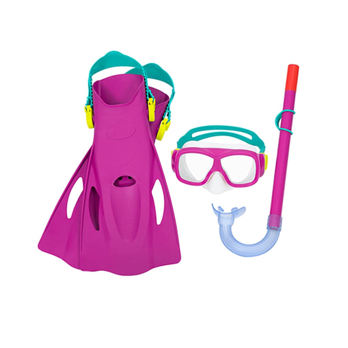Bestway Set Maske und Rohr Junior Abluftventil Farbmischung +7 Jahre Strand und Pool 24070 - Thumbnail 2