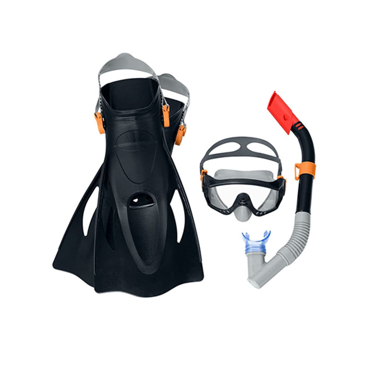 Bestway Erwachsenenmasken- und Schlauchset, Anatomischer Riemen, Sortierte Farben, +14 Jahre, Strand und Pool 24071 - Thumbnail 3