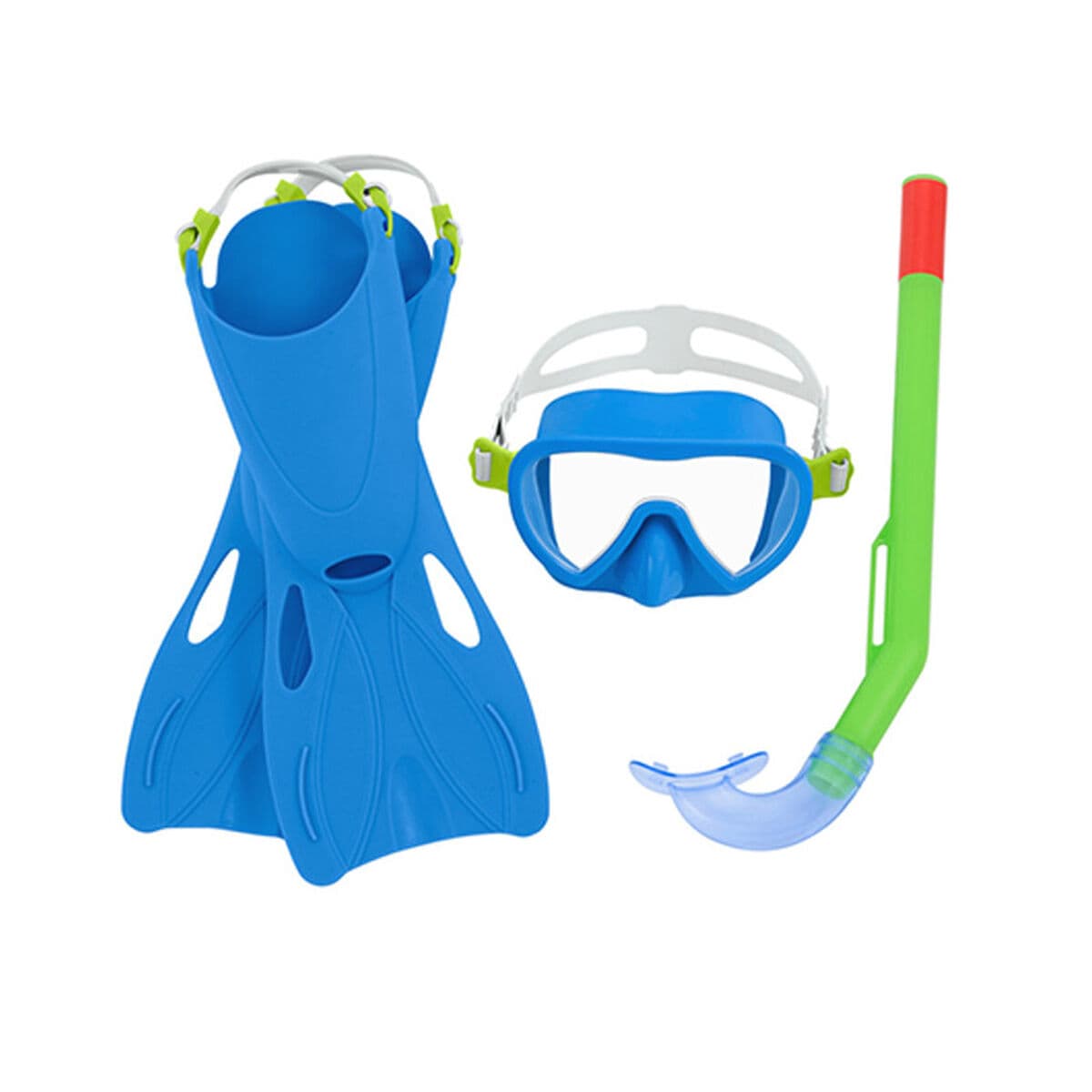 Bestway Set Snorkel Junior Anatomischer Gurt Sortierte Farbe 37-41 +7 Jahre Strand und Pool 25019 - Thumbnail 2