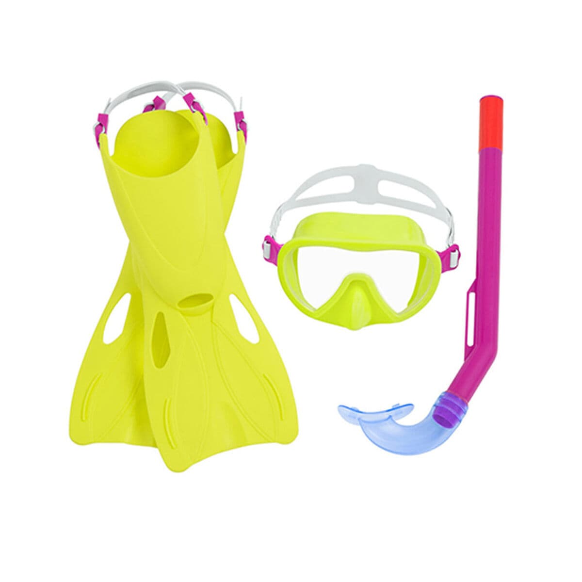 Bestway Set Snorkel Junior Anatomischer Gurt Sortierte Farbe 37-41 +7 Jahre Strand und Pool 25019 - Thumbnail 3