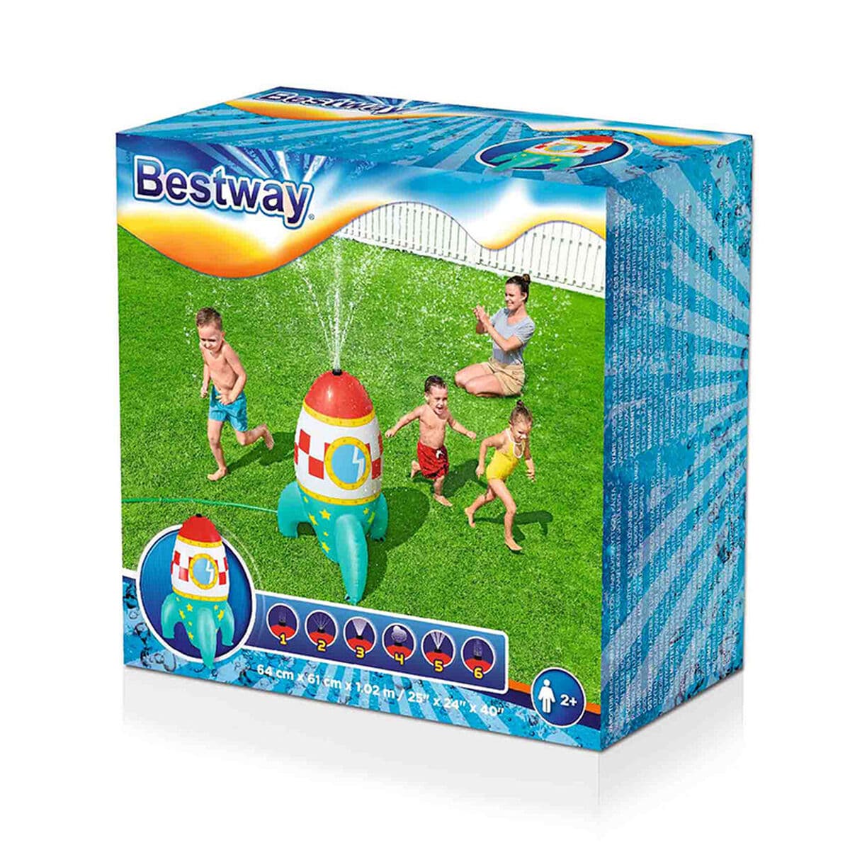 Bestway Aufblasbarer Weltraum-Sprinkler 64x61x102 cm +2 Jahre Garten 52572 - Thumbnail 3
