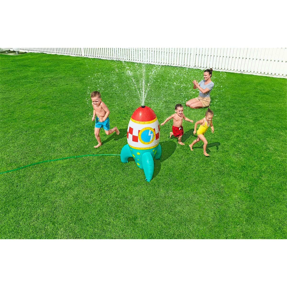 Bestway Aufblasbarer Weltraum-Sprinkler 64x61x102 cm +2 Jahre Garten 52572 - Thumbnail 5