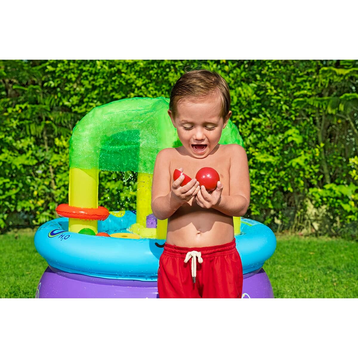 Bestway Lernspiel-Tisch aufblasbar 76x76x88 cm +18 Monate Innen- und Garten 52573 - Thumbnail 7
