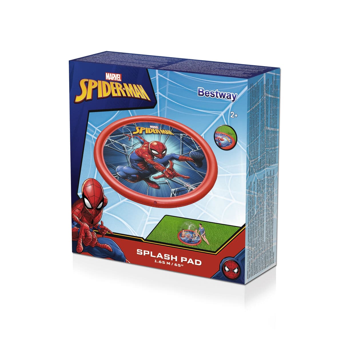 Bestway Aufblasbares Pool mit Spiderman Sprinkler D165 cm +2 Jahre Garten 98792 - Thumbnail 4