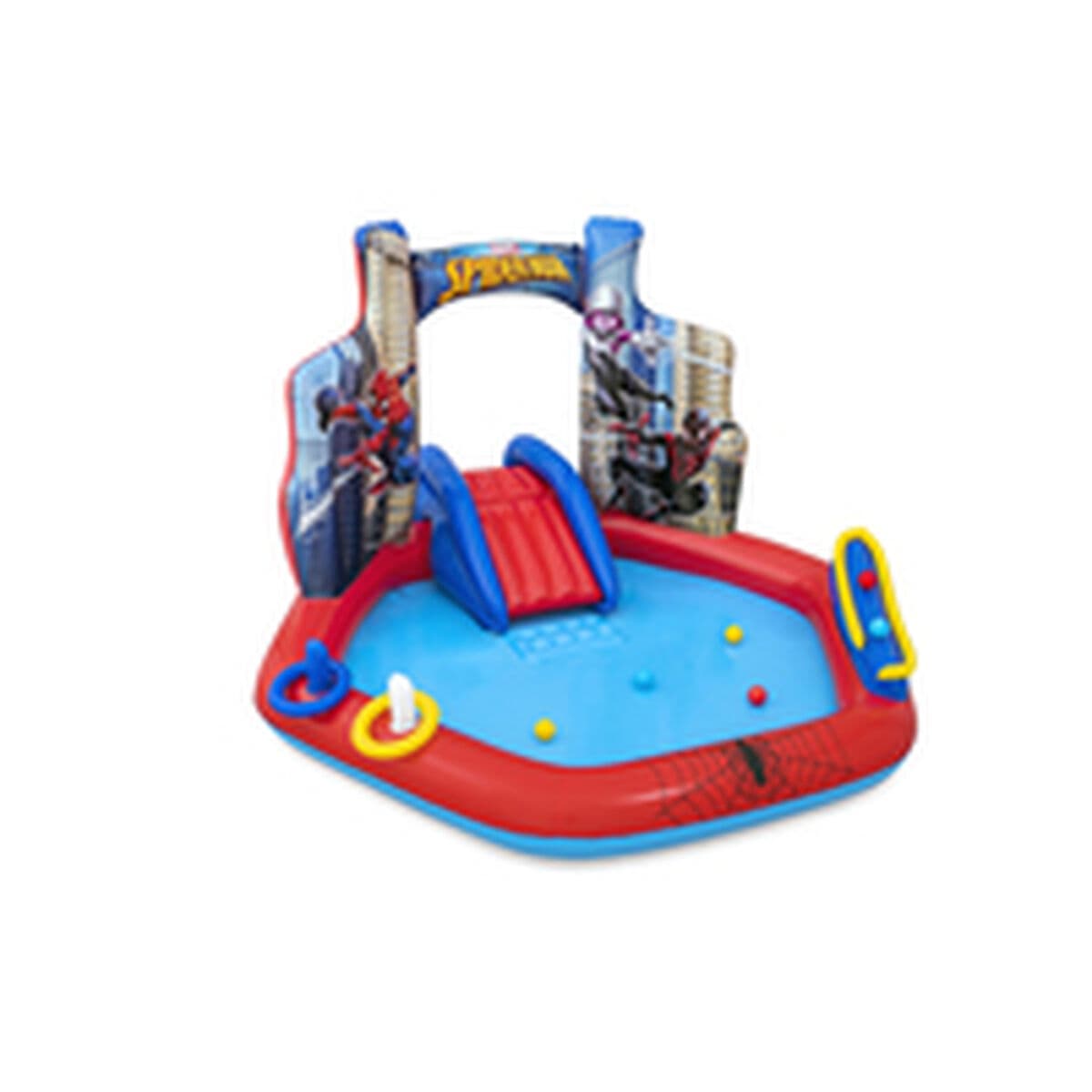 Bestway Aufblasbarer Spielplatz Pool Spiderman 211x206x127 cm +2 Jahre Garten 98793 - Thumbnail 8