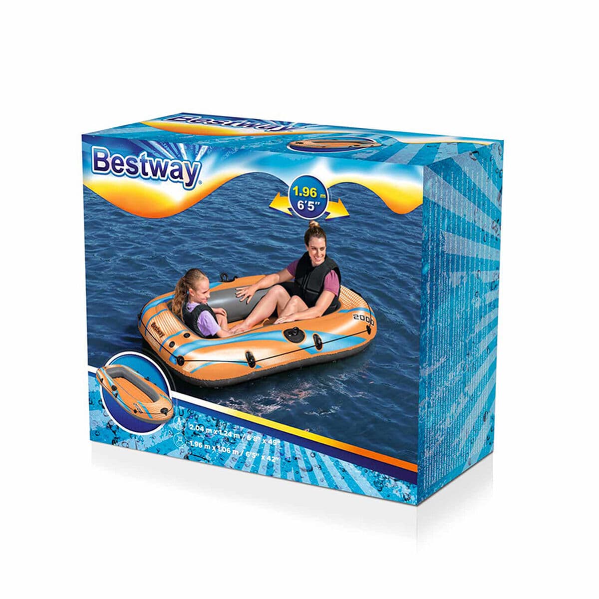 Bestway Kondor Elite 2000 Boot 196x106x31 cm Freizeit 61139 - Thumbnail 2