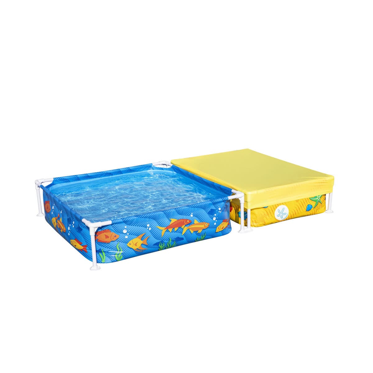 Bestway Kinder-Hartplastikpool mit Sandkasten 213x122x30,5 cm +2 Jahre Garten 00561 - Thumbnail 3