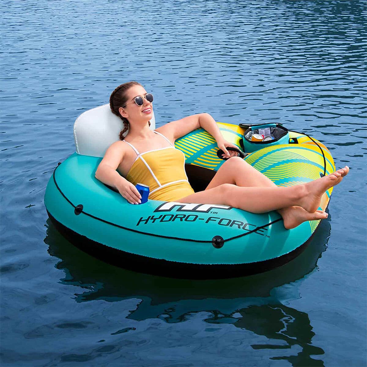 Bestway Aufblasbares Rad mit Griffen und Kühlschrank Hydra-Force 169x137 cm Strand und Pool 43398 - Thumbnail 3