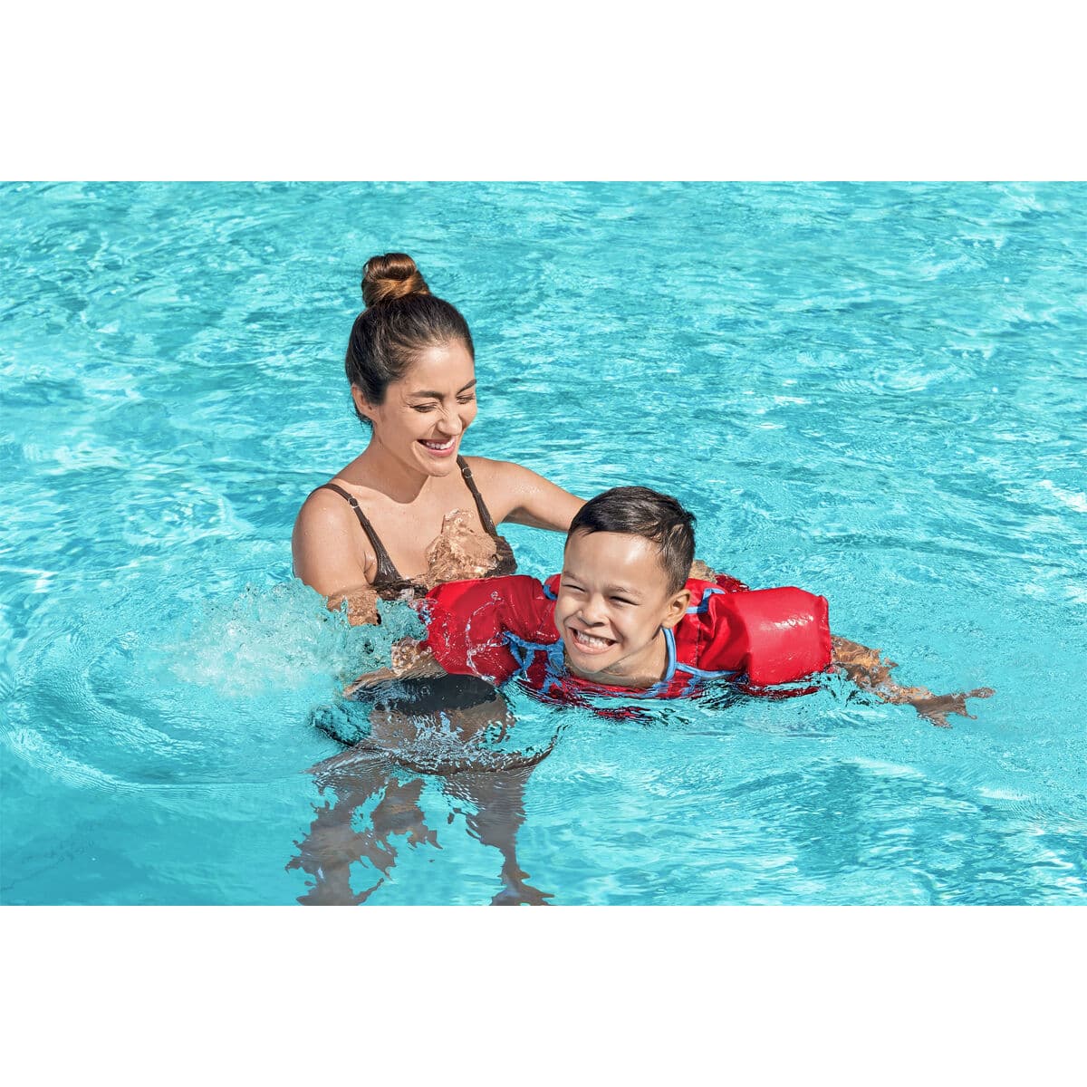 Schwimmbrille Bestway Rot M/L 19-30 kg - Thumbnail 3