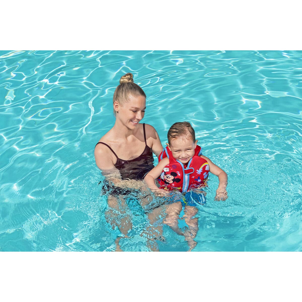 Bestway Weste Disney Mickey Mouse UPF 50+ 51 cm +1 bis 3 Jahre Pool und Strand 09101 - Thumbnail 3