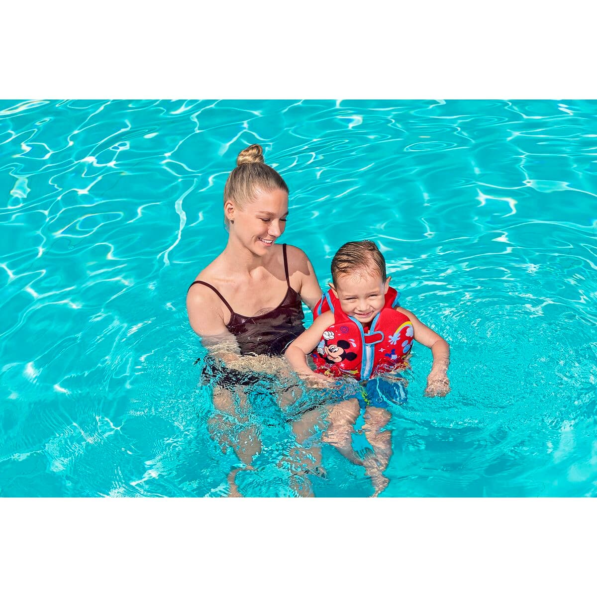 Bestway Weste Disney Mickey Mouse UPF 50+ 51 cm +1 bis 3 Jahre Pool und Strand 09101 - Thumbnail 4