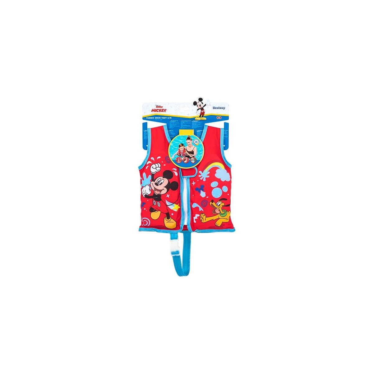 Bestway Weste Disney Mickey Mouse UPF 50+ 51 cm +1 bis 3 Jahre Pool und Strand 09101 - Thumbnail 7