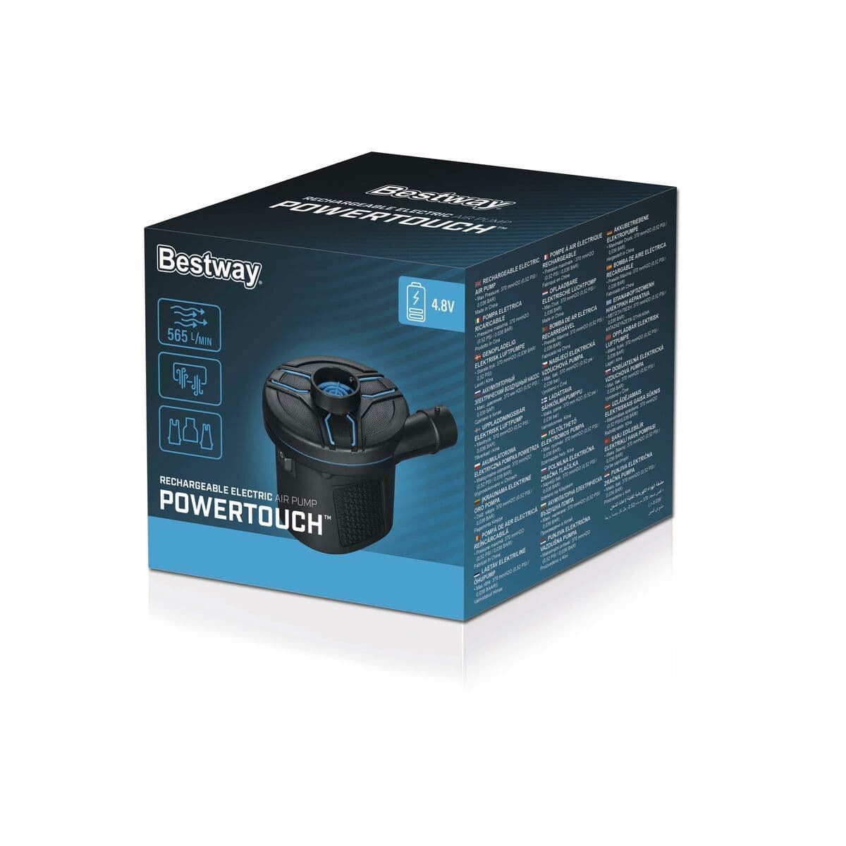 Bestway Elektrische Pumpe Wiederaufladbar 11,5x10,1x10,4 cm 565 L/min Camping 62260 - Thumbnail 2