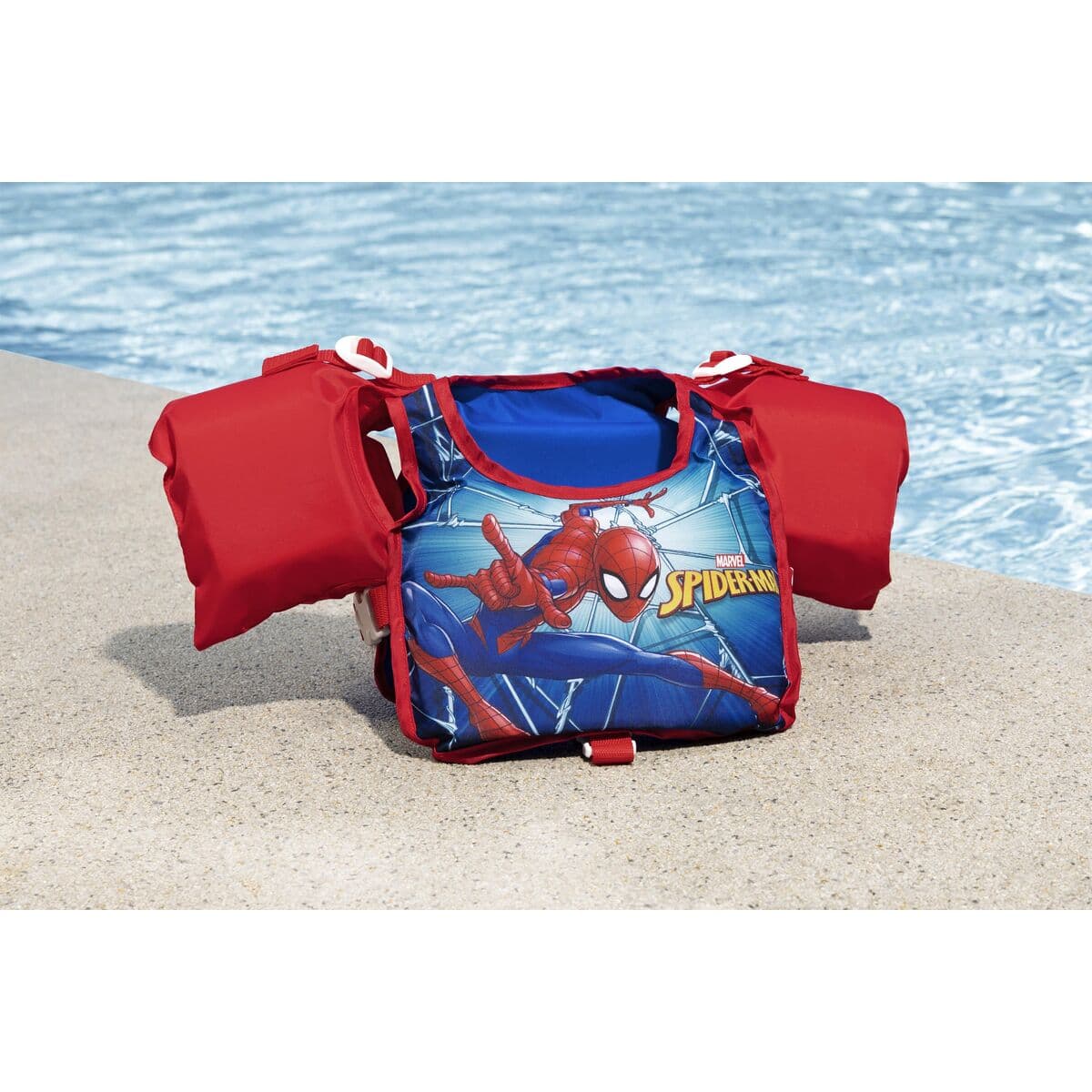 Bestway Schwimmweste mit Armreifen Disney Spiderman 56 cm +3-6 Jahre Pool Strand 98795 - Thumbnail 3