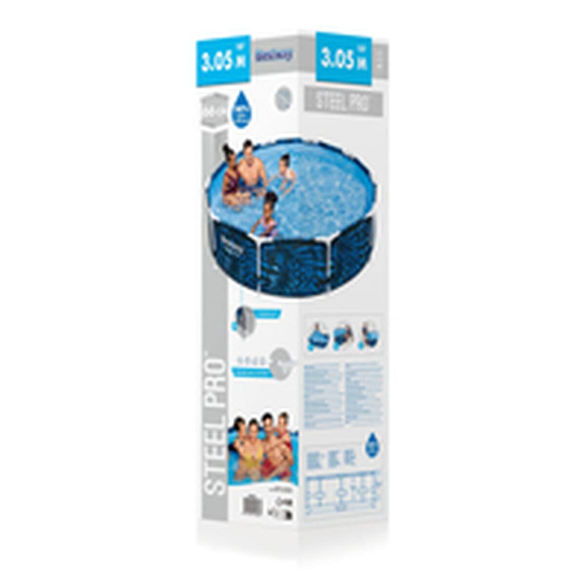 Bestway Aufstellpool Erwachsene 305x66 cm Garten 56985 - Thumbnail 3
