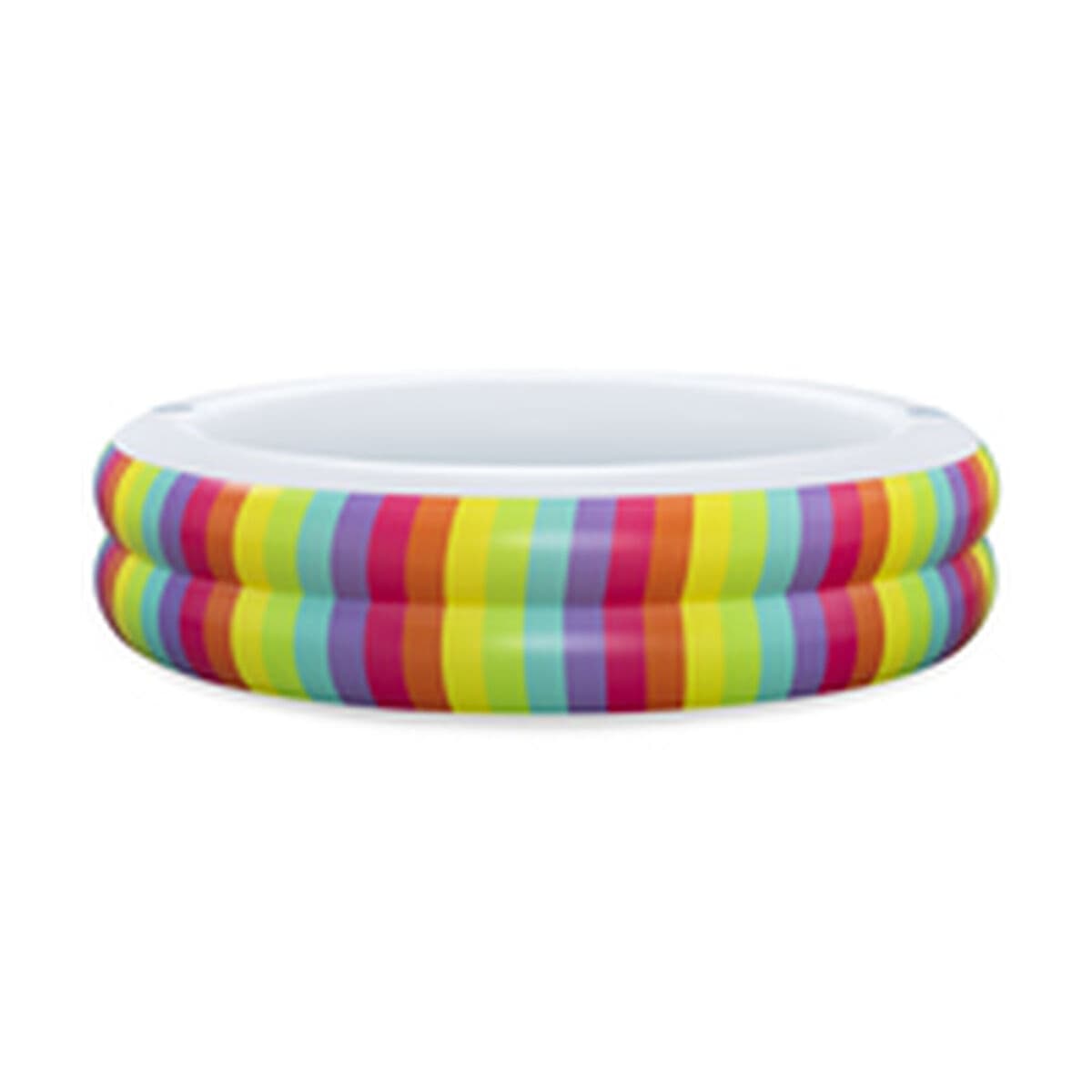 Bestway Kinderpool 2 Ringe Regenbogen 206x206x51 cm +6 Jahre Garten 54443 - Thumbnail 2