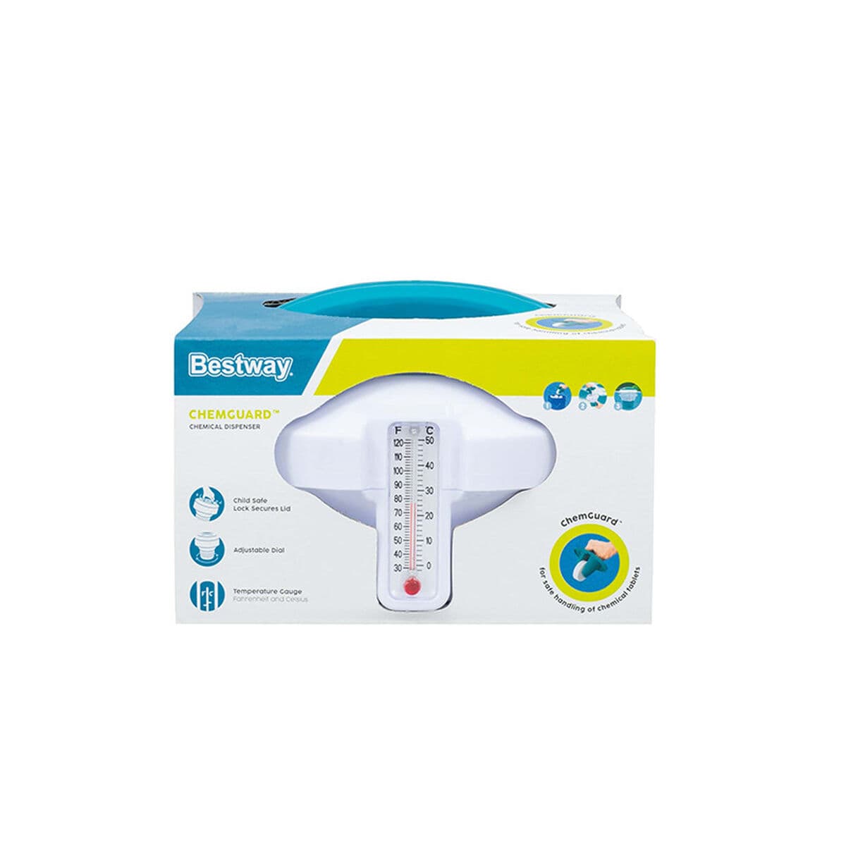 Chlordosiergerät Bestway 11 x 11 x 16 cm Weinthermometer groß - Thumbnail 2