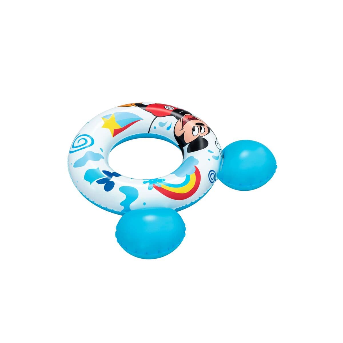 Bestway Schwimmring Disney Mickey Mouse Mit Ohren 74x76 cm +3 bis 6 Jahre Pool und Strand 09109 - Thumbnail 8