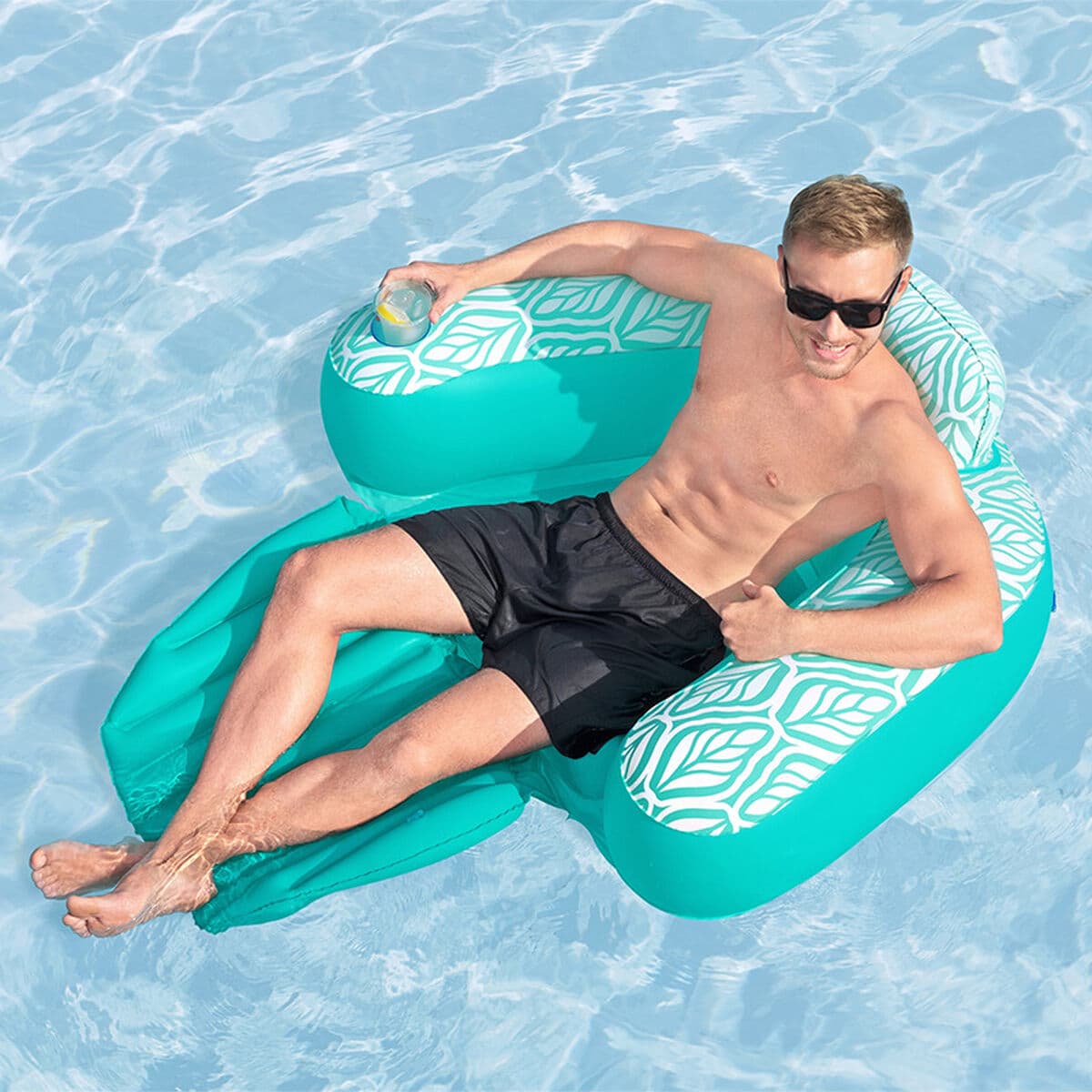 Aufblasbarer Pool-Sessel Bestway Comfort Plush 145 x 120 cm - Thumbnail 3