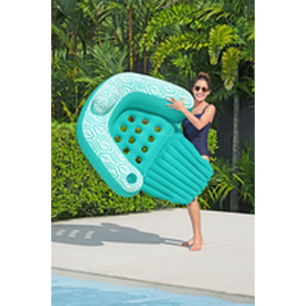 Aufblasbarer Pool-Sessel Bestway Comfort Plush 145 x 120 cm - Thumbnail 7