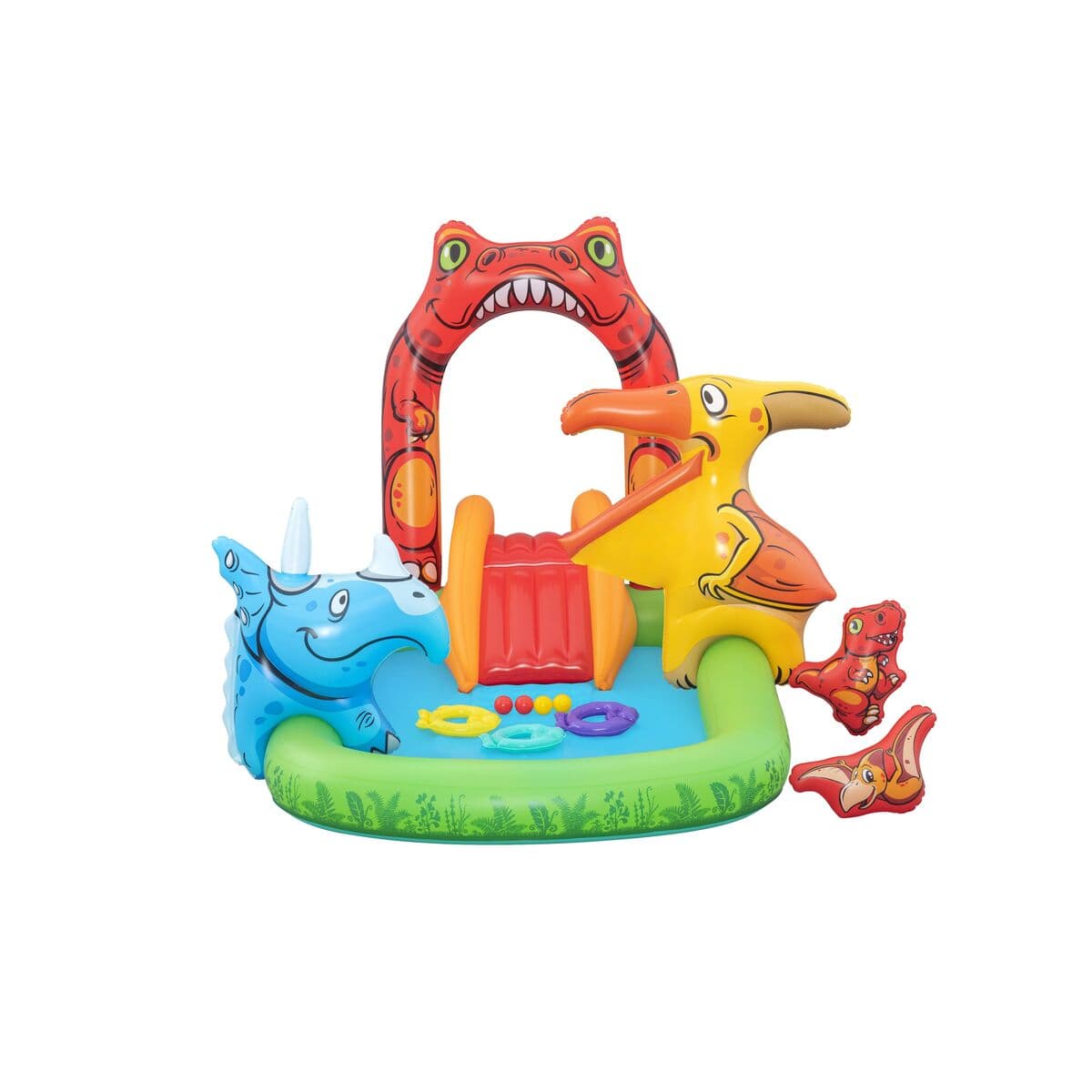 Bestway Aufblasbares Dinosaurier Spielpool 241x140x137 cm +3-6 Jahre Garten 53160 - Thumbnail 2
