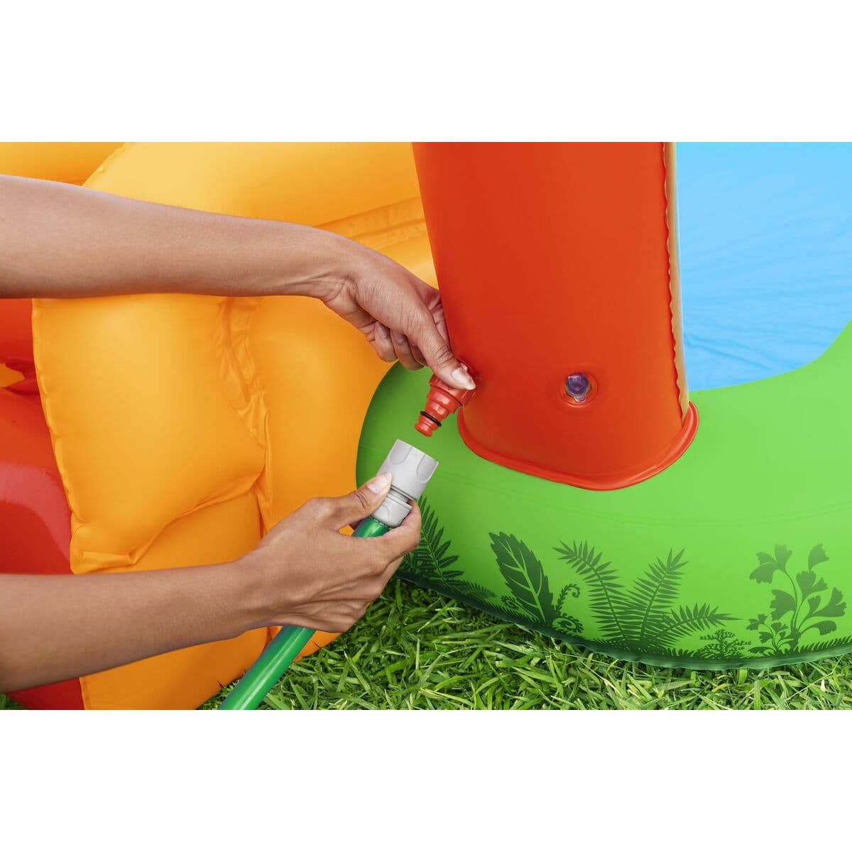 Bestway Aufblasbares Dinosaurier Spielpool 241x140x137 cm +3-6 Jahre Garten 53160 - Thumbnail 4