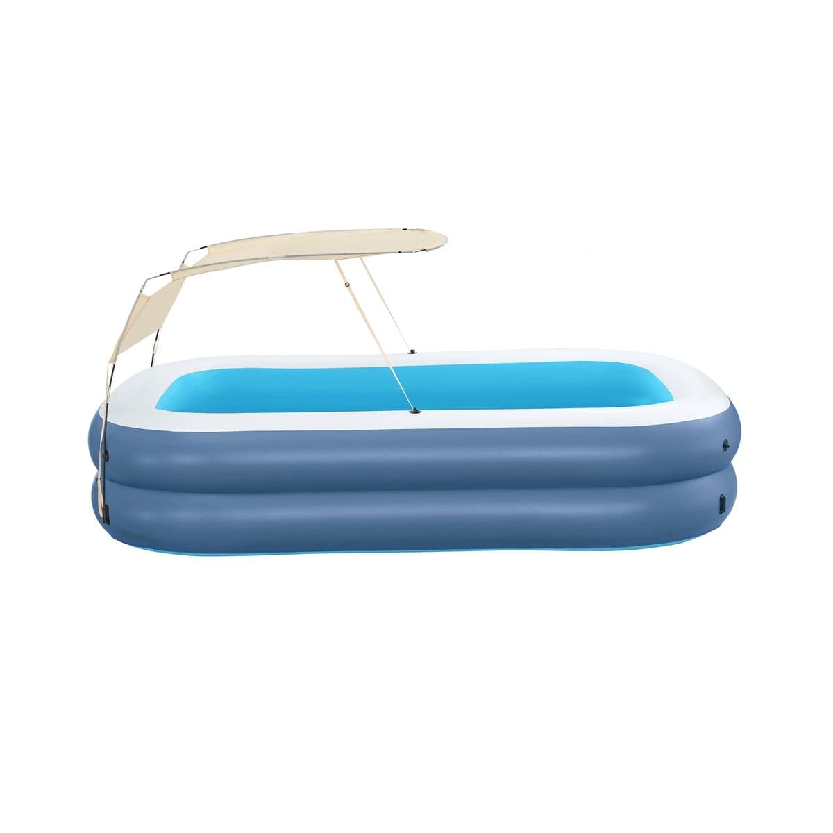 Bestway Aufblasbare Pool 2 Kammern Rechteckig mit Dach 254x178x140 cm +6 Jahre 54449 - Thumbnail 2