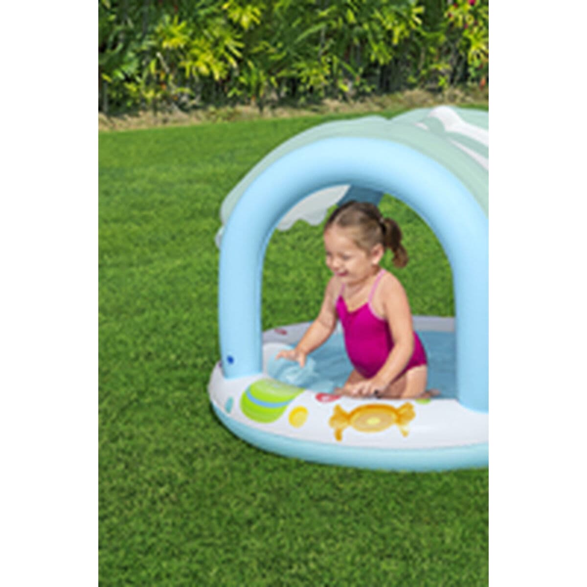 Bestway Aufblasbares Kinderbecken Eiskremstand-Ring 104x84 cm +2 Jahre Garten 52638 - Thumbnail 4