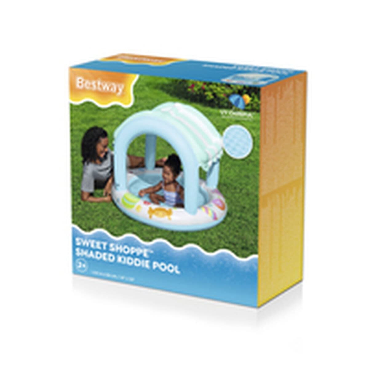 Bestway Aufblasbares Kinderbecken Eiskremstand-Ring 104x84 cm +2 Jahre Garten 52638 - Thumbnail 6