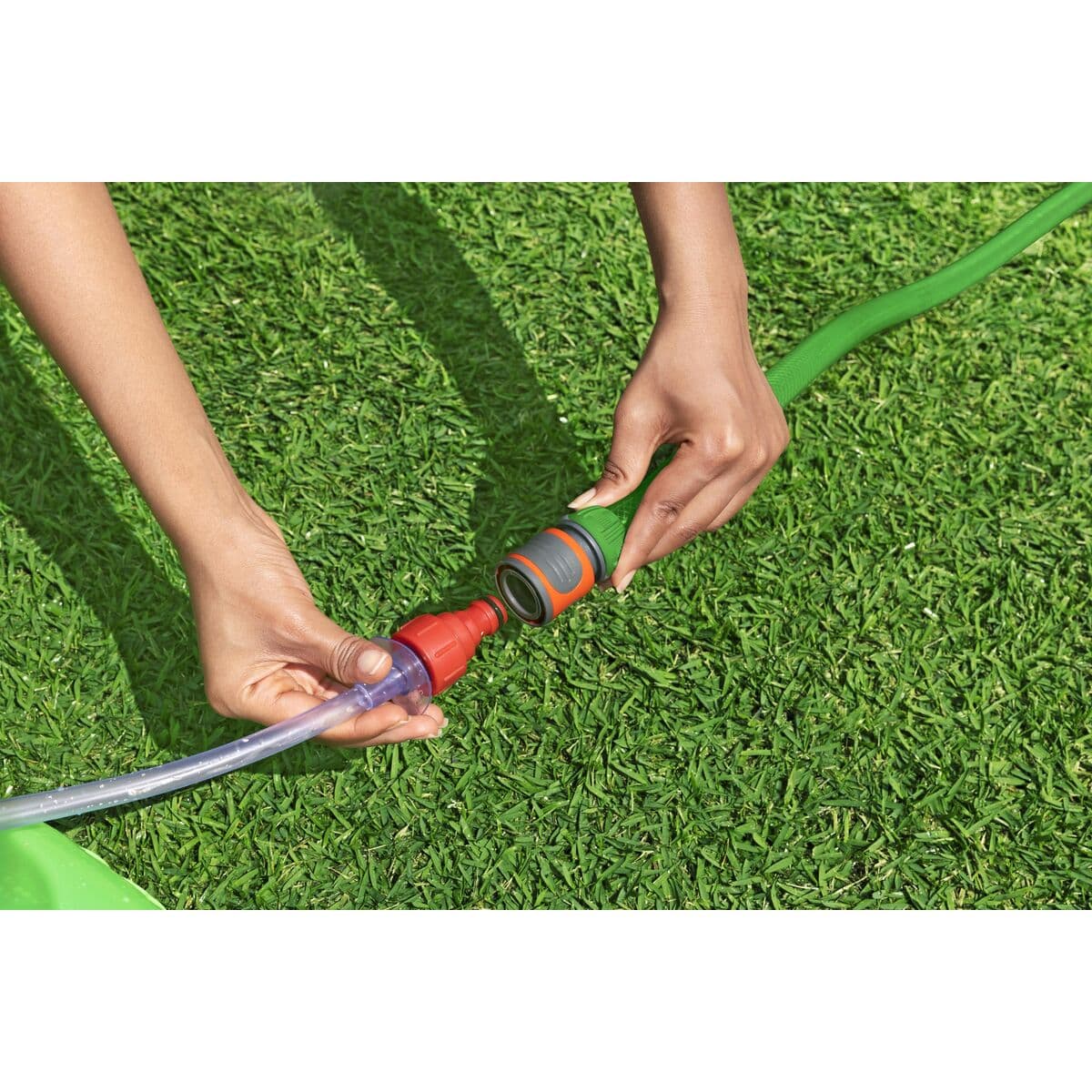 Bestway Jumbo Monster Aufblasbarer Sprinkler 244x84x198 cm +2 Jahre Garten 52640 - Thumbnail 4