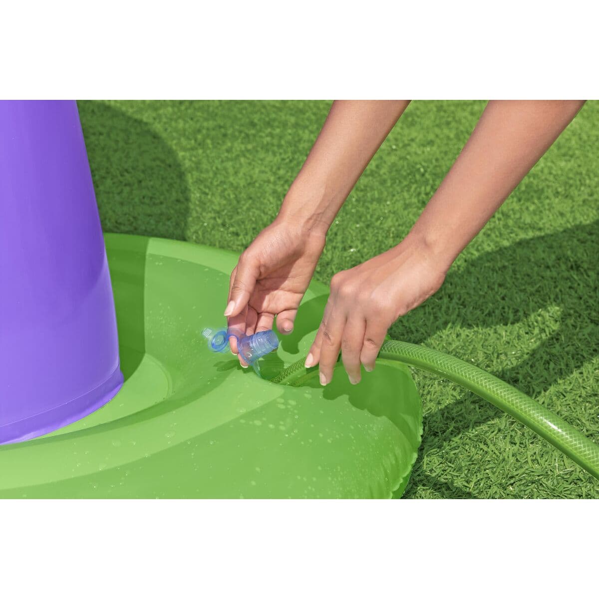 Bestway Jumbo Monster Aufblasbarer Sprinkler 244x84x198 cm +2 Jahre Garten 52640 - Thumbnail 5