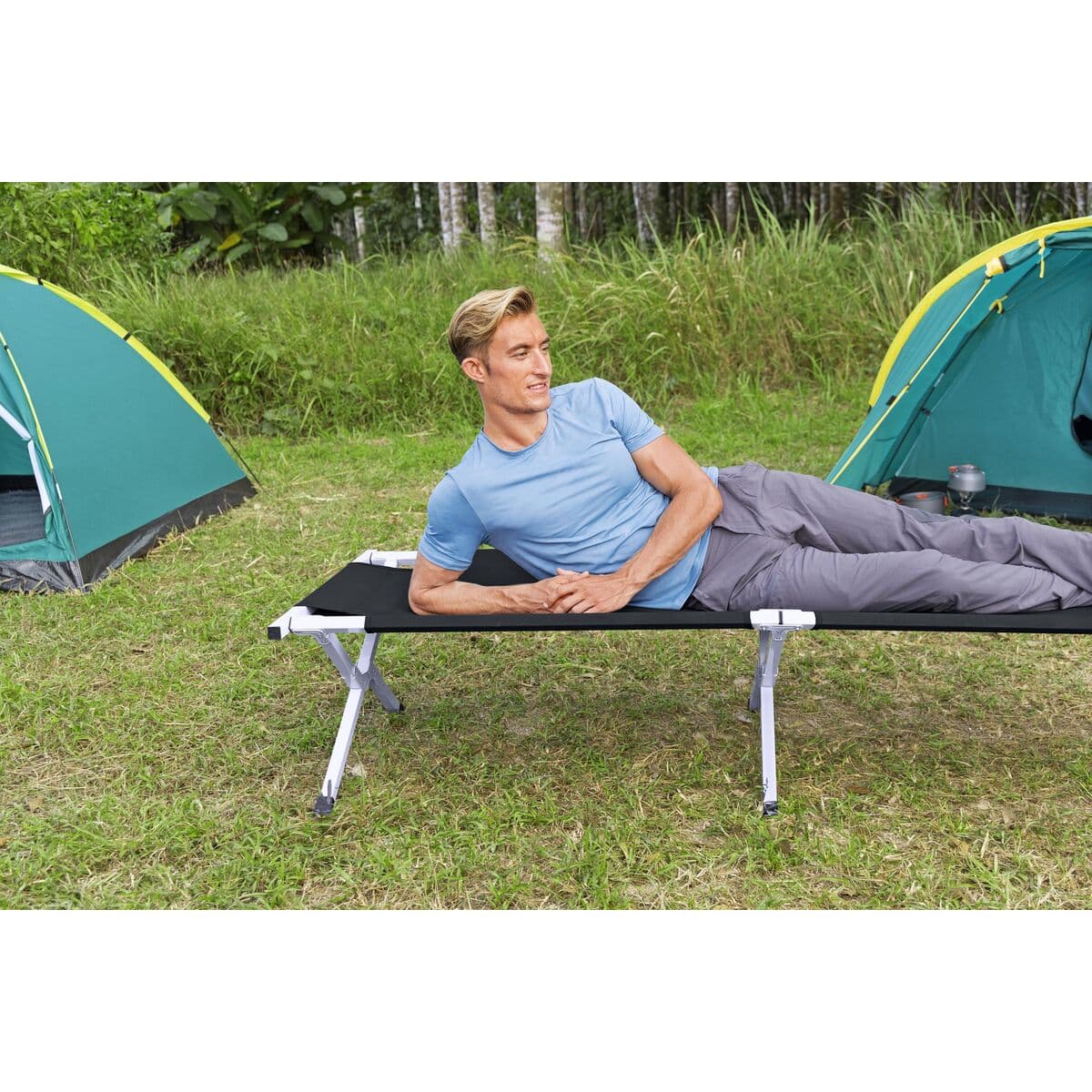 Bestway Aluminiumbett Max. 110 kg 190x64x42 cm Camping 68065 - Thumbnail 5