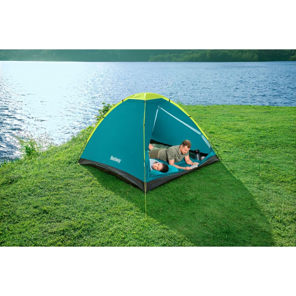 Bestway Zelt Polyester Glasfaser 205x145x100 cm Camping 68084 - Thumbnail 7