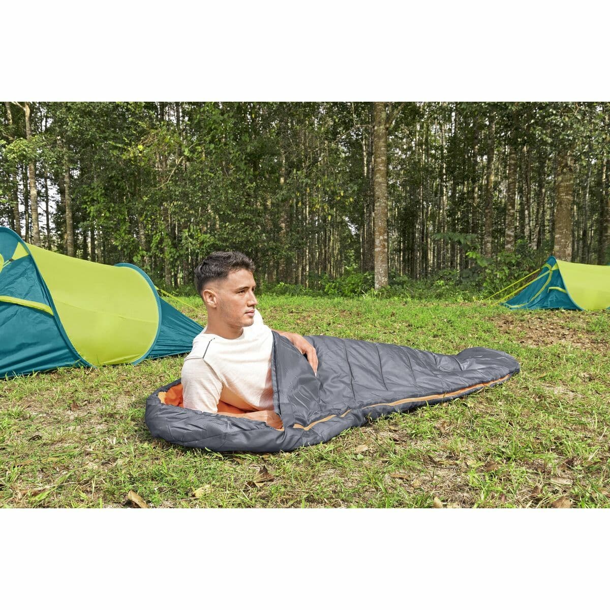 Bestway Schlafsack Polyester 3-8 Grad 230x80x60 cm Camping 68103 - Thumbnail 4