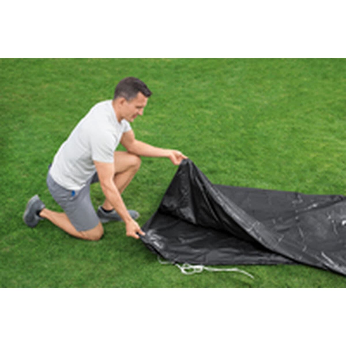 Bestway Abdeckplane Pool PVC D427 cm Garten 58248 - Thumbnail 6